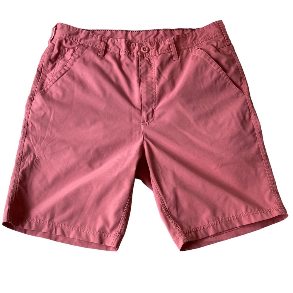 Weekender Men’s Salmon Pink Flat Front Travel Stretch Technology Shorts